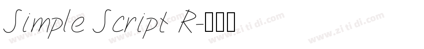 Simple Script R字体转换